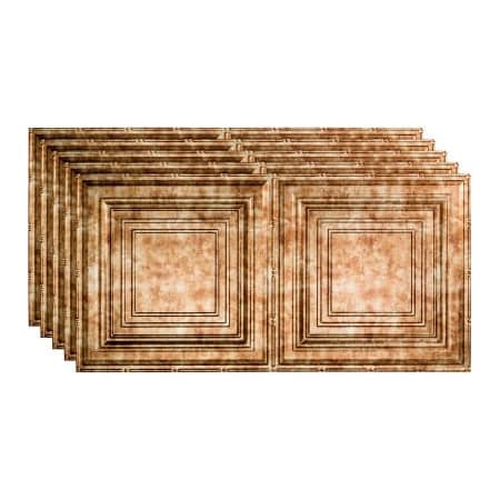 Acoustic Ceiling Products Fasade Traditional Syle # 3 - 48-3/8" x 24-3/8" PVC Glue Up Tile in Bermuda Bronze - PG5217